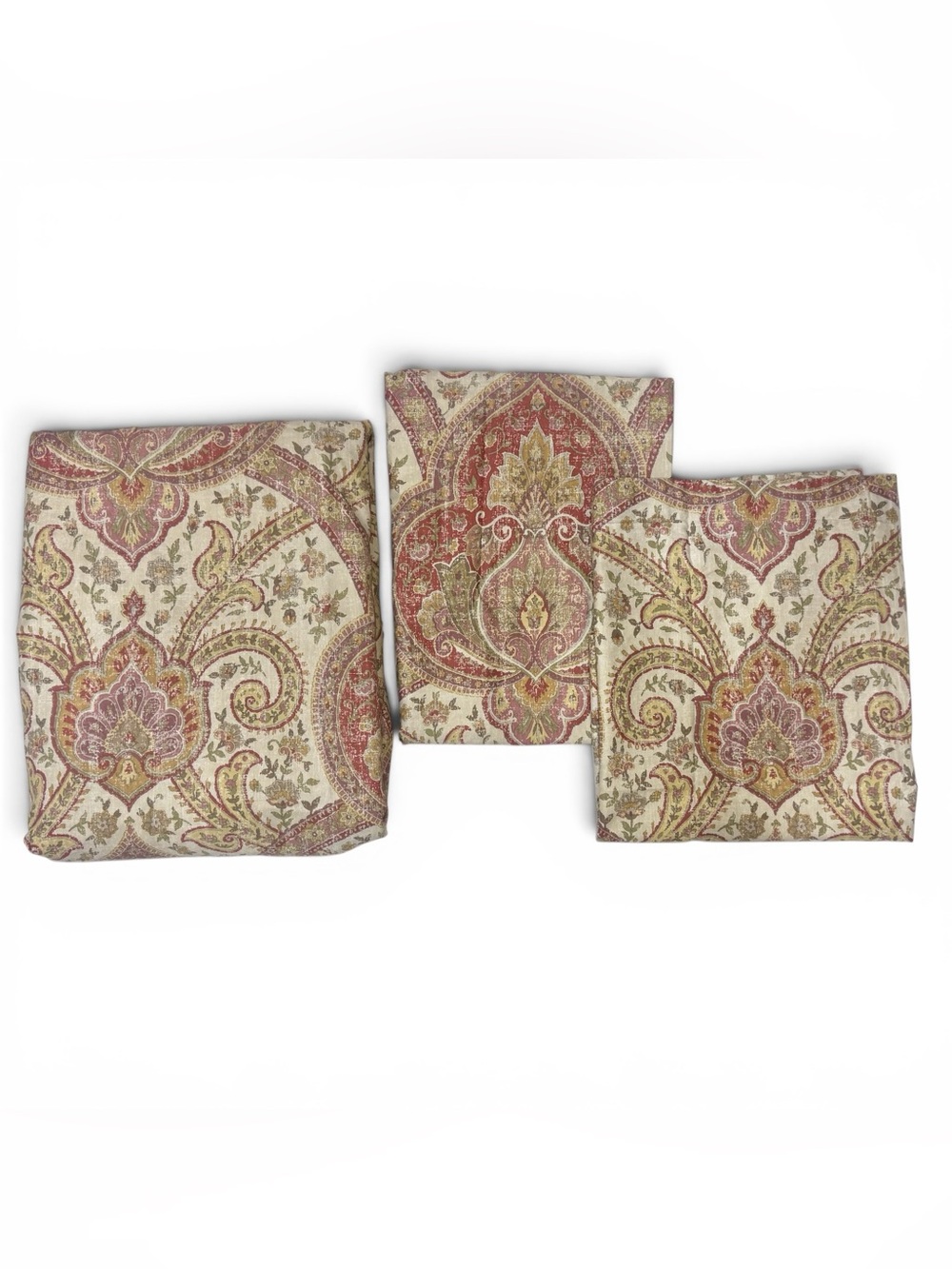The Company Store 100% Cotton Paisley Duvet Cover + 2 Pillow Shams, Full/Queen